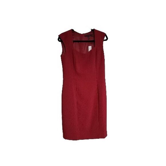 White House Black‎ Market Sleeveless Red Dress Sz 8 NWT - Picture 1 of 12